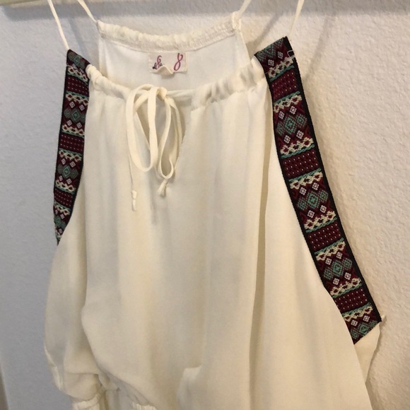 L8teR Dresses & Skirts - Boho Cream Maxi Dress